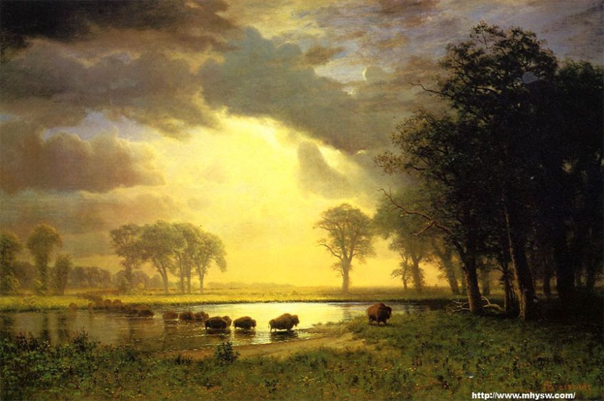 albert bierstadt 阿尔贝特·比尔史伯特作品